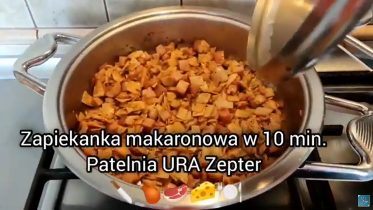 Zapiekanka makaronowa w patelni Zepter