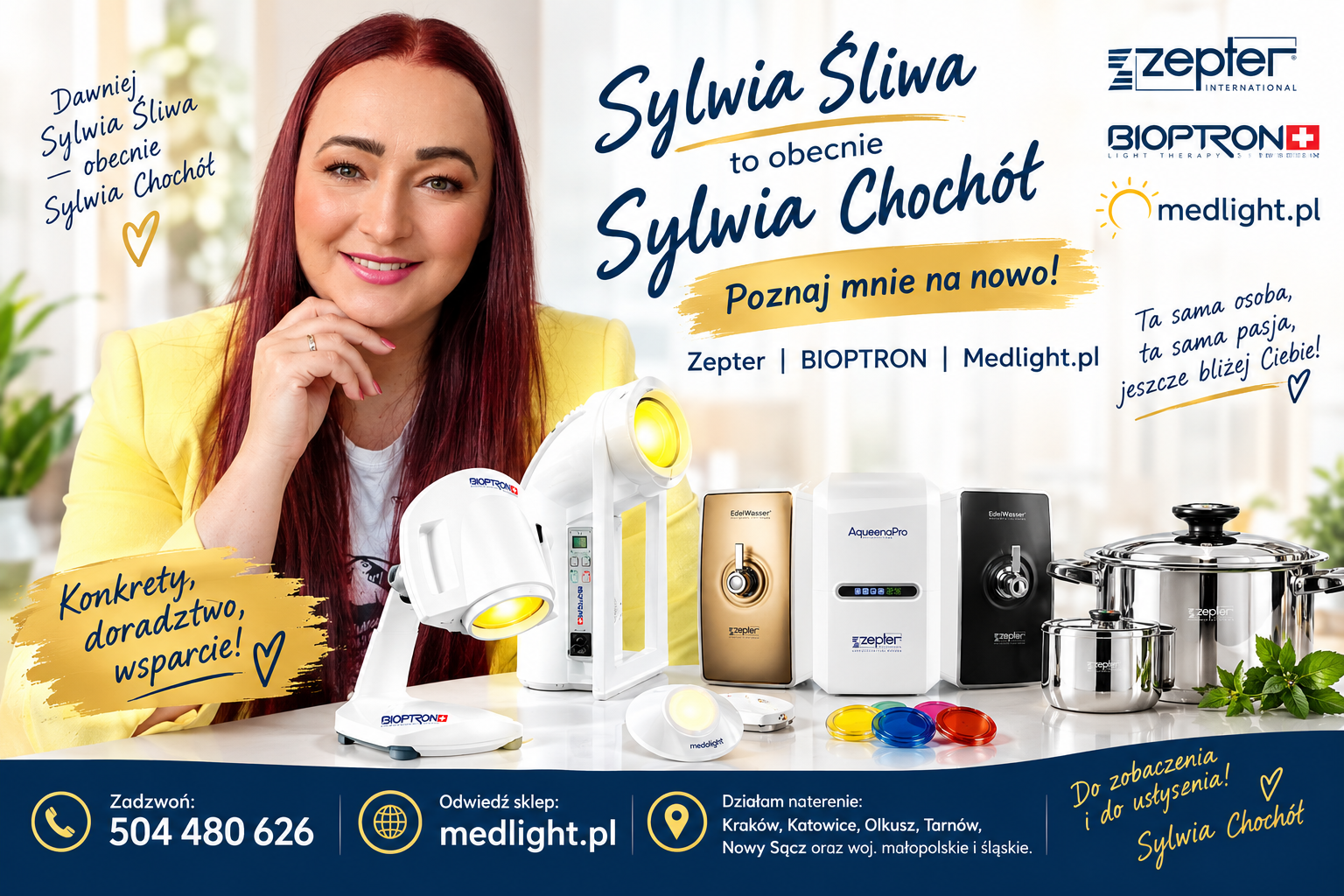 Sylwia Śliwa – obecnie Sylwia Chochół | Zepter i BIOPTRON