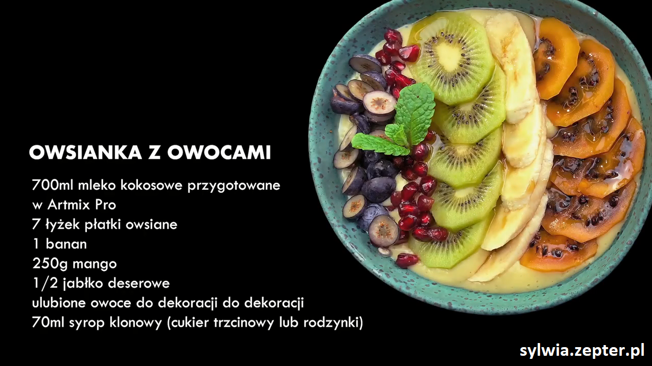 Owsianka przepis z ArtMix PRO